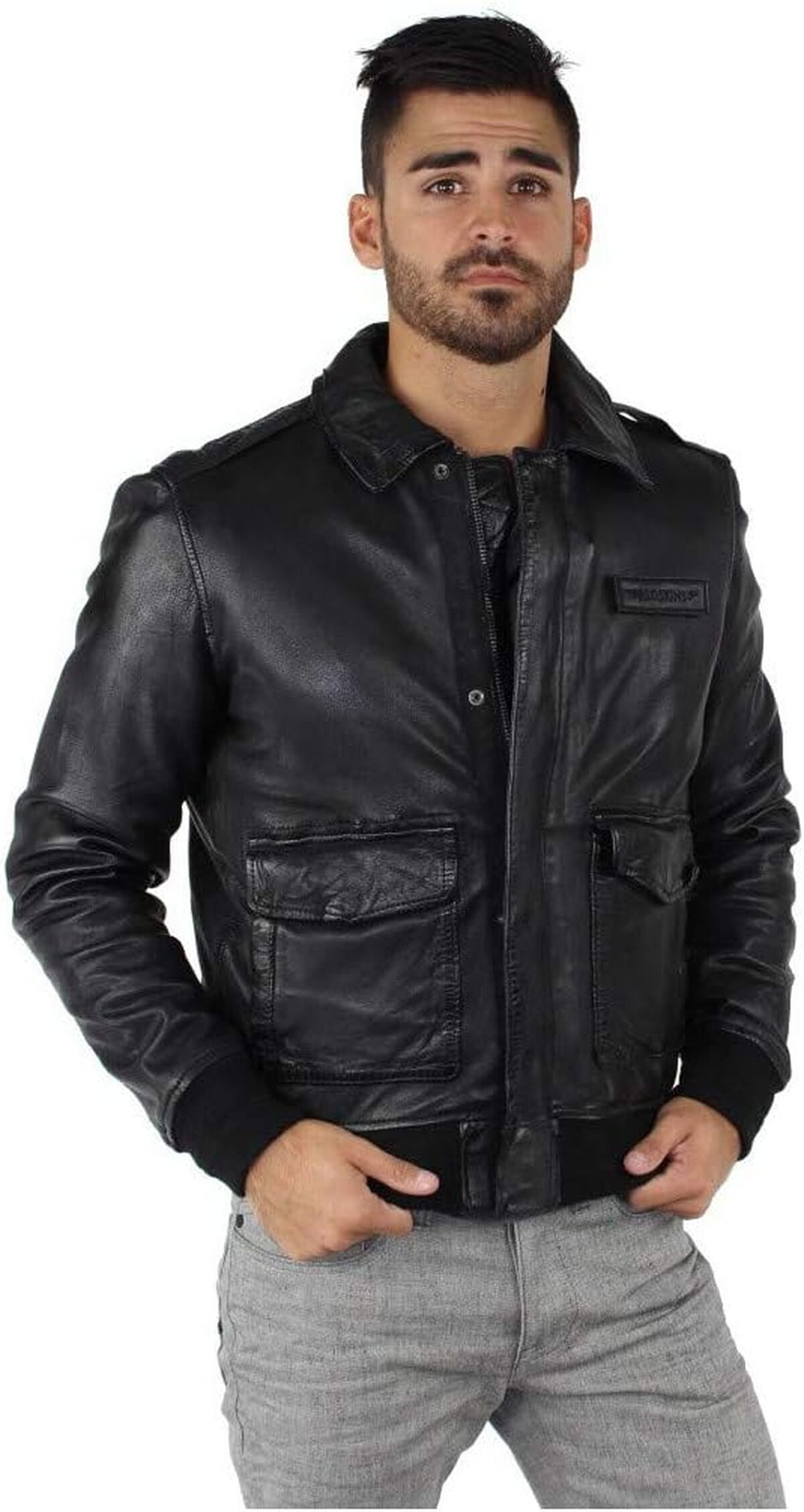 Test : veste en cuir Redskins Maverick Liverpool noir homme